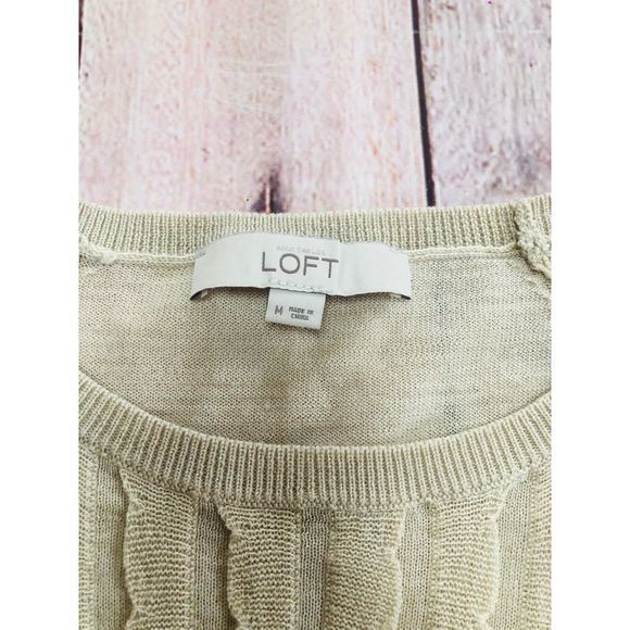 Loft Ruffle front sweater size M - Picture 3 of 5